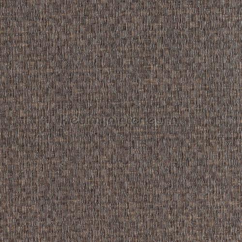 Bolkjesweefsel bruingrijs zijdeglans tapet 322645 Natural Wallcoverings Eijffinger