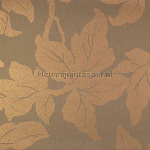 Tak met blad met soft metallic touch behaang 616-3 intrieurs Atlas Wallcoverings