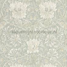 Pure honeysuckle and tulip grey blue behang Morris and Co North Wallpapers 216525