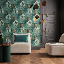 Marakanda emeraude dore papel de parede Casamance Nuit de orient 75380610