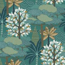 Marakanda emeraude dore papel de parede Casamance Nuit de orient 75380610