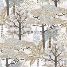 Marakanda pastel dore papel de parede Casamance Nuit de orient 75380712