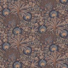 Persee marine cuivre papel de parede Casamance Nuit de orient 75391426