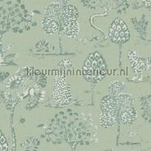 Panters en bomen wallcovering Eijffinger Oasis 317313