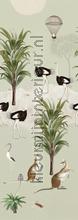 Ostrich jungle green fotomurais Behang Expresse telhas 