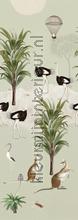 Ostrich jungle green tapet Behang Expresse Wallpaper creations 