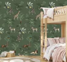 Jungle play green fotomurais Behang Expresse telhas 