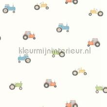 Vintage tractor behang Casadeco Baby Peuter 