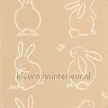 Funny bunny behang OUAT88381887 Baby - Peuter Kinderkamer