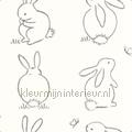 Funny bunny behang OUAT88389050 Baby - Peuter Kinderkamer