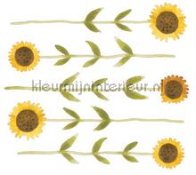 Sunflower stickerset intrieurstikkers Casadeco alle ploatjes 