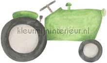 Green tractor sticker wallstickers Casadeco teenagere 
