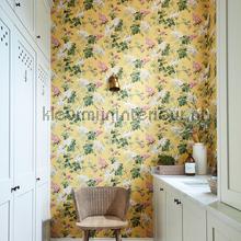 Sommerville Carmen Daffodil papel pintado Sanderson rayas 