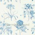 Etchings and roses China Blue behang DOSW217052 romantisch Stijlen