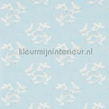 Seagulls Blue behang Sanderson romantisch 