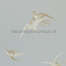 Swallows Silver papel pintado Sanderson urbano 