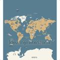 World Map fototapet OUP102032066 verdenskort Temaer