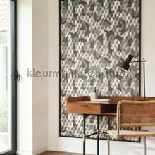 Tetrimino noir graphite wallcovering Casadeco Wallpaper creations 
