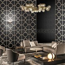Hexagon on croco skin wallcovering Philipp Plein Vintage- Old wallpaper 