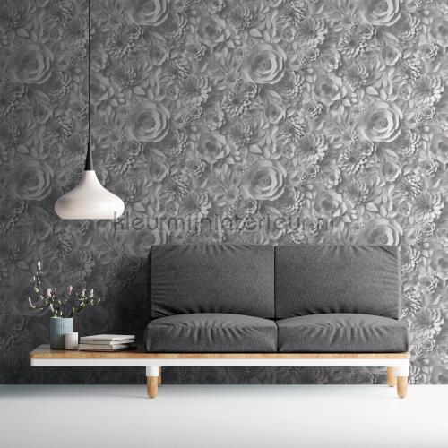 Graphic 3d flowers tapet 387181 romantisk moderne AS Creation