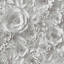 Graphic 3d flowers wallcovering AS Creation Vintage- Old wallpaper 