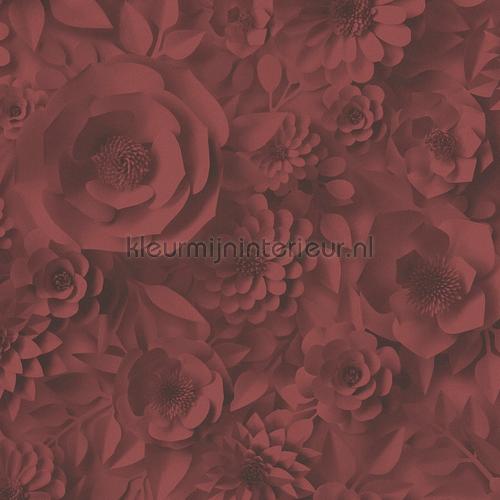 Graphic 3d flowers wallcovering 387183 romantic modern AS Creation