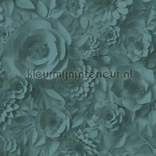 Graphic 3d flowers wallcovering AS Creation Vintage- Old wallpaper 