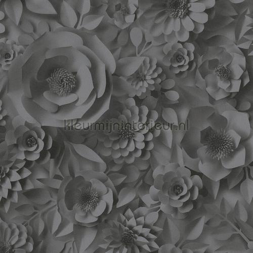 Graphic 3d flowers wallcovering 387185 romantic modern AS Creation