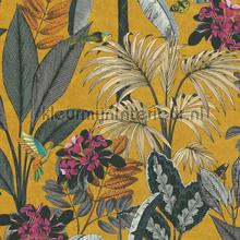 Kolibrie plants wallcovering AS Creation Vintage- Old wallpaper 