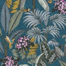 Kolibrie plants wallcovering AS Creation Vintage- Old wallpaper 