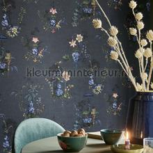 Chinese Porcelain Donkerblauw wallcovering Eijffinger Vintage- Old wallpaper 