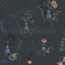 Chinese Porcelain Donkerblauw tapet Eijffinger urban 