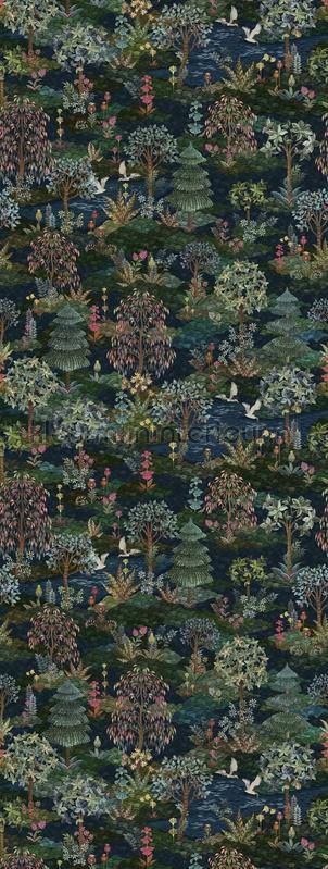 Pip garden infinito Donkerblauw fotobehang 333161 PiP studio wallpaper Eijffinger