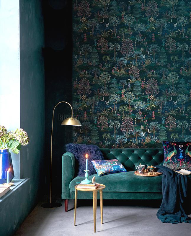 Pip garden infinito Donkerblauw fotobehang 333161 PiP studio wallpaper Eijffinger