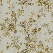 Embroidered Fiore wallcovering Dutch First Class Vintage- Old wallpaper 