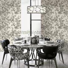 Embroidered Fiore wallcovering Dutch First Class Vintage- Old wallpaper 