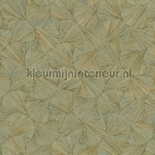 Lombok vert de gris behang Casamance uni kleuren 
