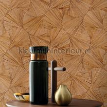 Lombok ocre behang Casamance uni kleuren 