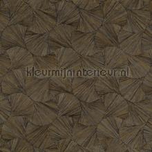 Lombok kaki fonce behang Casamance uni kleuren 