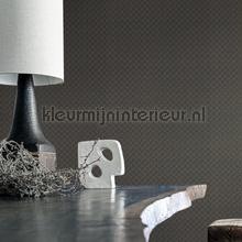 Wagara anthracite dore behang Casamance uni kleuren 