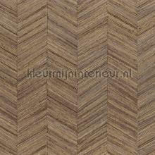Ocotea mordore behang Casamance uni kleuren 