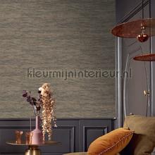 Tatami anthracitedore behang Casamance uni kleuren 