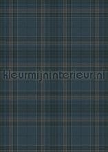 Schotse ruit blauw grijs photomural Behang Expresse world maps 