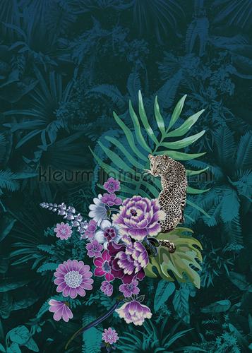 Jungle stilleven met diepte fototapet TD4130 Blomster - Planter Behang Expresse