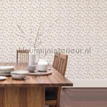 Behang met rozen strengen wallcovering Noordwand wood 