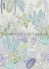 Hide and seek blue fotobehang Behang Expresse babykamer 