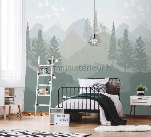 Wanderlust green fotobehang INK7648 babykamer Behang Expresse