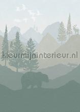 Wanderlust green fotobehang Behang Expresse babykamer 