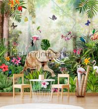 Jungle dance behang Behang Expresse kinderkamer meisjes 