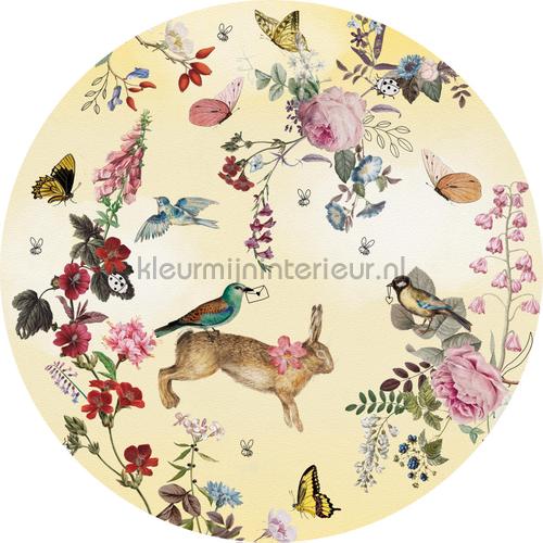 Vintage fairytale cirkel 100cm intrieurstikkers INK342 Debberkes Behang Expresse